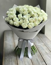 Букет 35 Белых роз в Краснохолмский