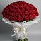Букет 101 Красная роза Блэк Мэджик в Краснохолмский