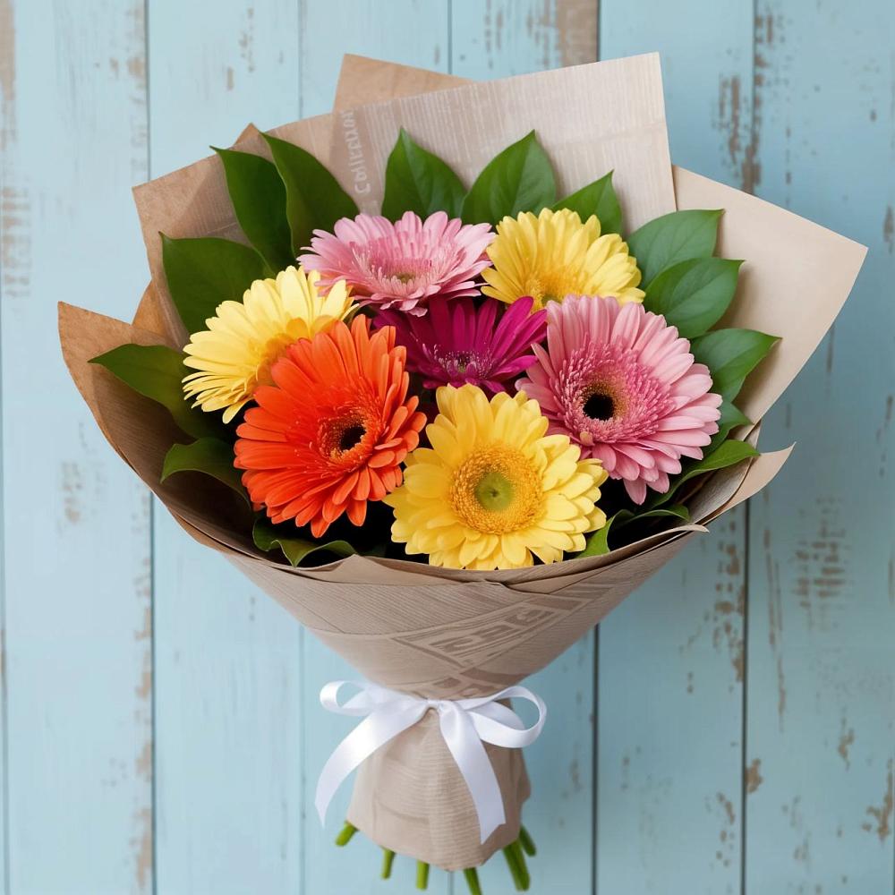 Букет цветов из: Герберы в Краснохолмский