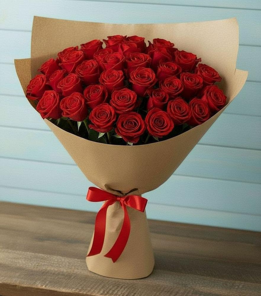 Букет Красные розы Милано в Краснохолмский