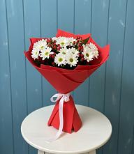 Букет цветов из:  Хризантемы #REPLACE_PRED# Краснохолмский