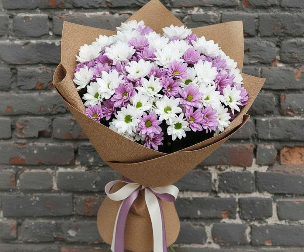 Букет цветов из: Хризантемы в Краснохолмский