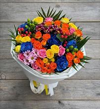 Букет цветов из:  Розы и Хризантемы в Краснохолмский