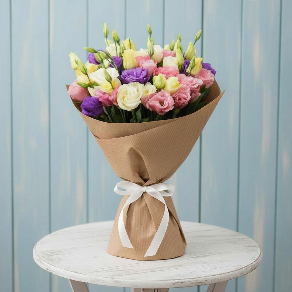 Букет цветов из: Лизиантусы в Краснохолмский