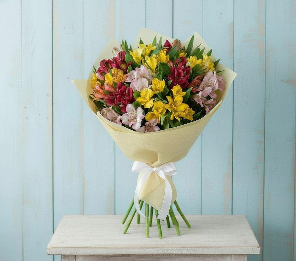 Букет цветов из: Альстромерии в Краснохолмский