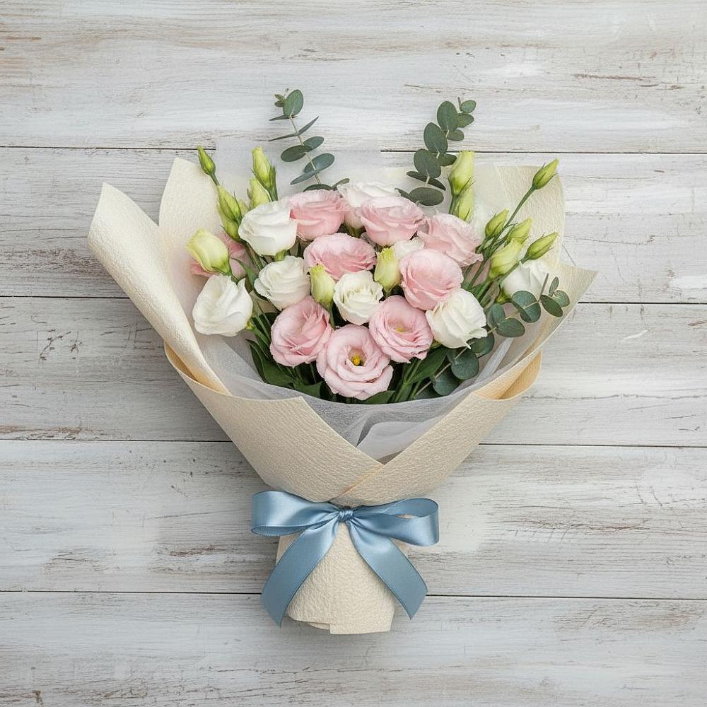 Букет цветов из: Лизиантусы в Краснохолмский